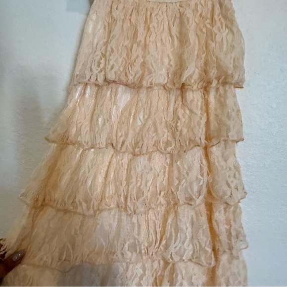 RAGA Woman's Lace Tiered Maxi Dress Size S - Picture 3 of 12